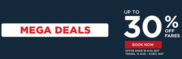 Mas Airlines Mega Deals Up to 30% Off Promotion