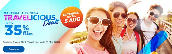 Malaysia Airlines Travelicious Deals Extended