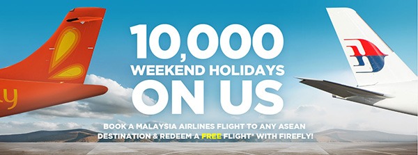 Mas Airlines Free Firefly Weekend Getaway Promo