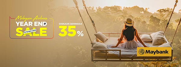Malaysia Airlines Exclusive 35% Off Fares for Maybank Cardholders