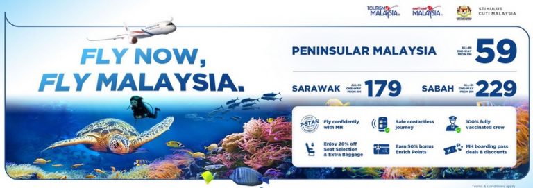 Malaysia Airlines Domestic Promotion Starting from RM 59​