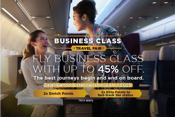 Malaysia Airlines Business Class Travel Fair 2023